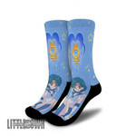 Sailor Mercury Sailor Moon Anime Cosplay Custom Socks - LittleOwh - 1