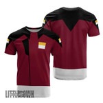Zaft Red T Shirt Cosplay Costume Mobile Suit Gundam Anime Clothes - LittleOwh - 1