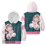 Uraraka Ochako Anime Kids Hoodie and Sweater Custom My Hero Academia Cosplay Costume