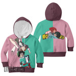 Uraraka Ochako x Midoriya Izuku Anime Kids Hoodie and Sweater Custom My Hero Academia Cosplay Costume