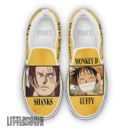 Shanks x Monkey D. Luffy Shoes Custom One Piece Anime Slip-On Sneakers