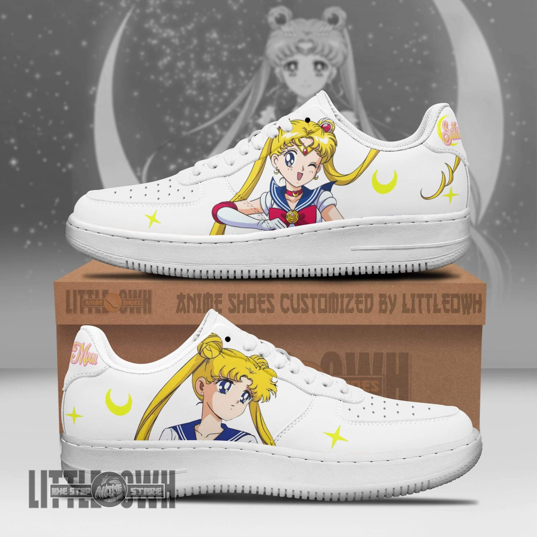 Sailor moon Tsukino Usagi Anime Sneaker Freizeitschuhe Sportschuhe Schnürer shoe 