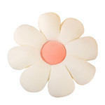 16 Inch White Daisy Pillow