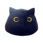 16 Inch Cute Black Cat Plush Pillow