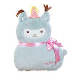 16 Inch Cute Blue Alpaca Plush Toy