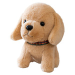 9 Inch Cute Light Brown Husky Plush Toy