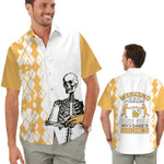 Weekend Forecast Disc Golf With A Chance Of Drinking Skeleton Men Hawaiian Shirt For Sport And Beer Lovers - Craft Beer Gift