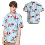 Puerto Rico Frog Flag Hibiscus 3D Hawaiian Shirt For Men For Puerto Rican - Gift For Frog Lovers