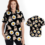 Pug Cute Eggs Tropical Women Hawaiian Shirt For Dog Lovers In Summer - Gift For Pug Dog Lovers