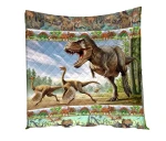 Dinosaur T-rex Quilt - Gift For Dinosaur Lovers