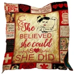 She Believe She Could So She Did - Nurse Quilt - Nurses Week Gift Ideas