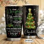 Personalized Mom To Daughter Christmas Stainless Steel Tumbler