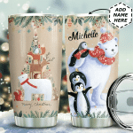 Personalized Christmas Animals Stainless Steel Tumbler