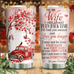 Christmas Cardinal To My Wife Stainless Steel Tumbler