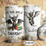Personalized Dragon Christmas Stainless Steel Tumbler