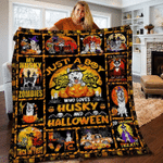 Husky Halloween Quilt Blanket
