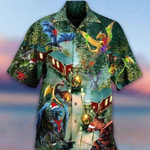 Dragons Christmas Train Hawaiian Shirt