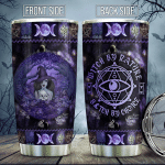 Purple Witch Skull By Nature Halloween Stainless Steel Tumbler