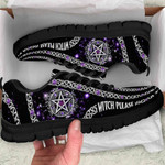Witch Please Purple Pentagram Sneakers