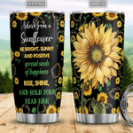 Larvasy Advice From A Sunflower Red Roses And Sunflowers Gifts For Sunflower Lovers Sunny Sunflowers Sunshine Stainless Steel Tumbler