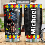 Larvasy Autism Personalized Stainless Steel Tumbler