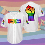 Larvasy Lgbt Love Baseball Tee Jersey Shirt