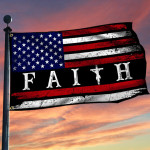 Faith In God Jesus Grommet Flag