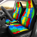 Autism Awareness Jigsaw Puzzles Car Seat Covers