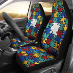 Autism Puzzle Color Support Seat Covers