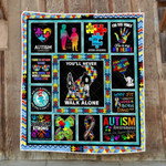 You Will Never Walk Alone. Autism Awareness Quilt Blanket