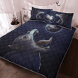 Fenrir - Wolf trying to swallow the moon - Viking Quilt Bedding Set - Myvikinggear Store