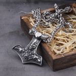 Vikings Necklace Nordic Odin with raven