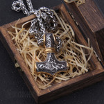 Viking Necklace thor's hammer mjolnir