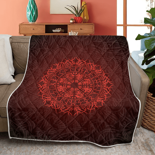 Runic And The Helm of Awe - Ægishjálmr - Viking Quilt - Myvikinggear Store