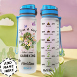 Gardening Personalized MDA1409024 Water Tracker Bottle