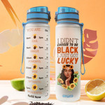 Lucky Black Women HLV0809007 Water Tracker Bottle