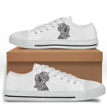 Mandala Abstract Girl Pattern Low Top Shoes