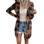 Autumn and Winter New Halloween Theme Printed Coat Small Cardigan