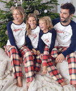 Christmas Casual Round Neck Long-Sleeved T-Shirt Family Matching Suit