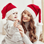 Christmas knitted woolen hat keeps warm and cute
