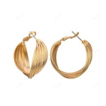 Golden Mobius Earrings