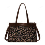 Large capacity leopard handbag