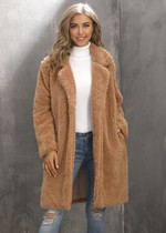 Mid-length Plush Fur Coat