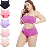 New High-waist Cotton Underwear 5 PCS