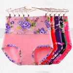 【6 PCS】Women's Cotton Flower Panties