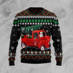 Scottish Terrier And Red Truck Ugly  Sweater  