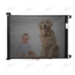51 inch Retractable Baby Gate Wide Safety Kids or Pets Gate