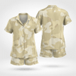 Camouflage Short Sleeve Satin Pyjamas Soft And Cozy