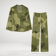 Military Style Womens Long Sleeve Pyjamas Stylish And Comfortable