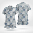 Best-seller Camo Short Sleeve Cotton Pyjama Set Made Of Satin Silk